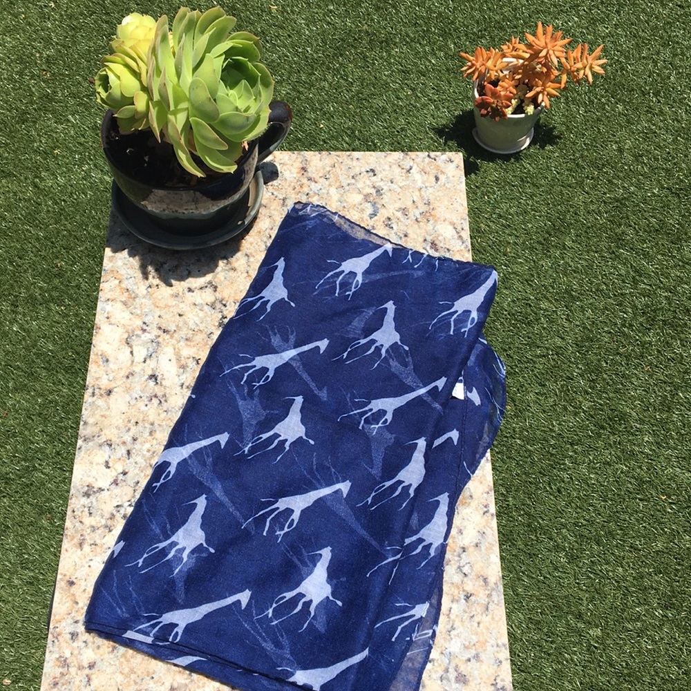 Giraffe print scarf